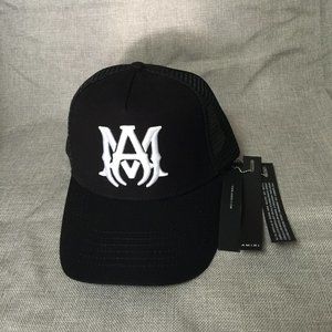 AMIRI Big M Black Trucker Hat